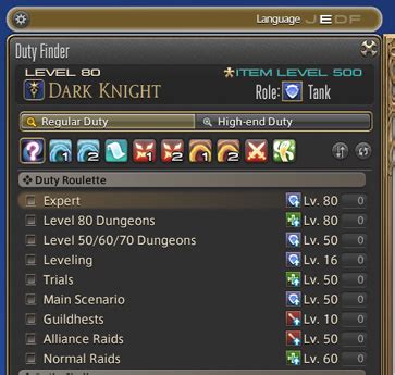 ffxiv duty roulette level 90 dungeons Duty Roulette allows the player to participate in randomized duties